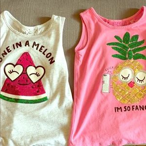 3 girl shirts from The Children’s Place Okie Dokie